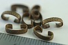 10pc VINTAGE STYLE RAW BRASS VICTORIAN DESIGN HAMMERED CONNECTOR FINDING LOT COH1-10